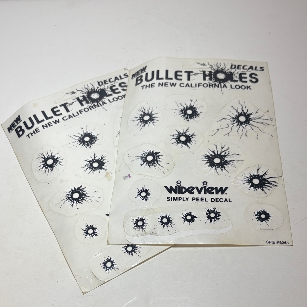 Bullet Hole Decals - Black